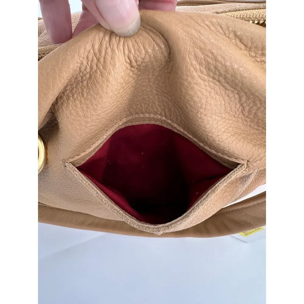 Hammitt Daniel Large Tan Toast Leather Studded Tote Brushed Gold Hardware NWT